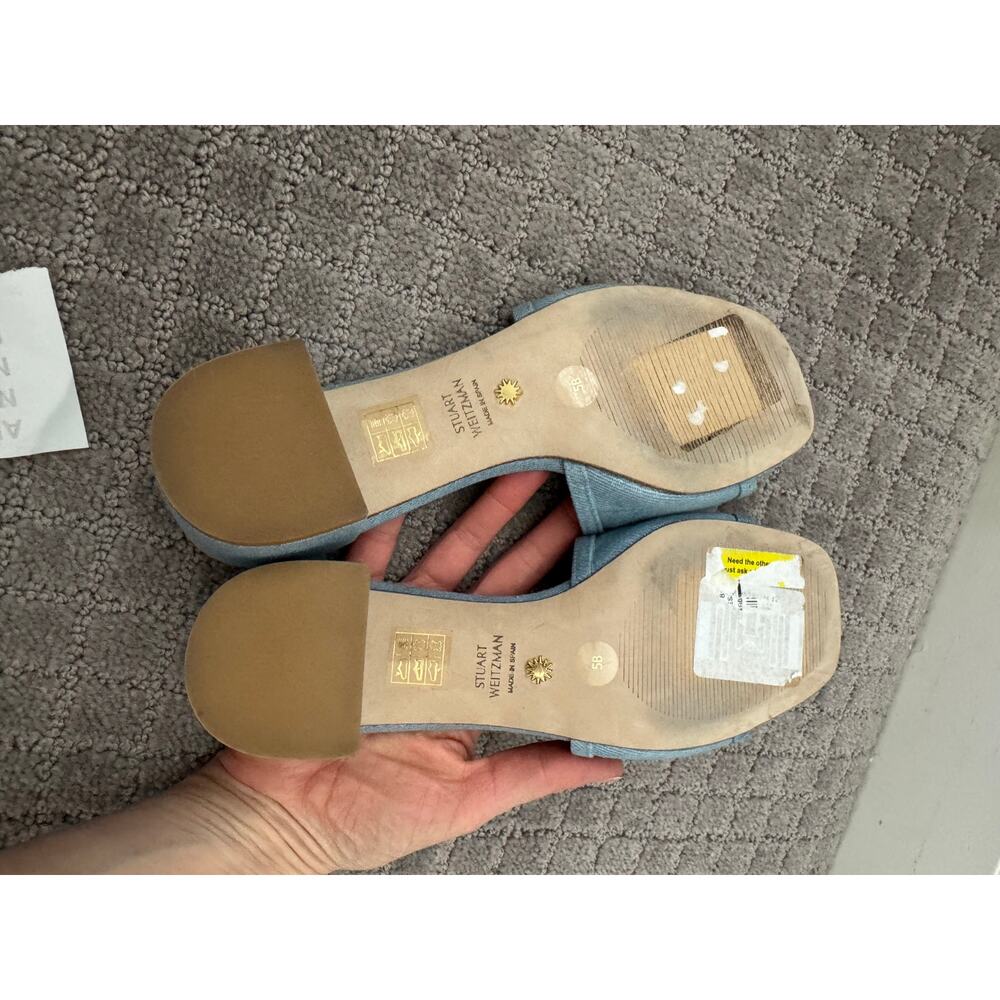 Nwob Stuart Weitzman Cayman 35 Block Slide Sandal… - image 4